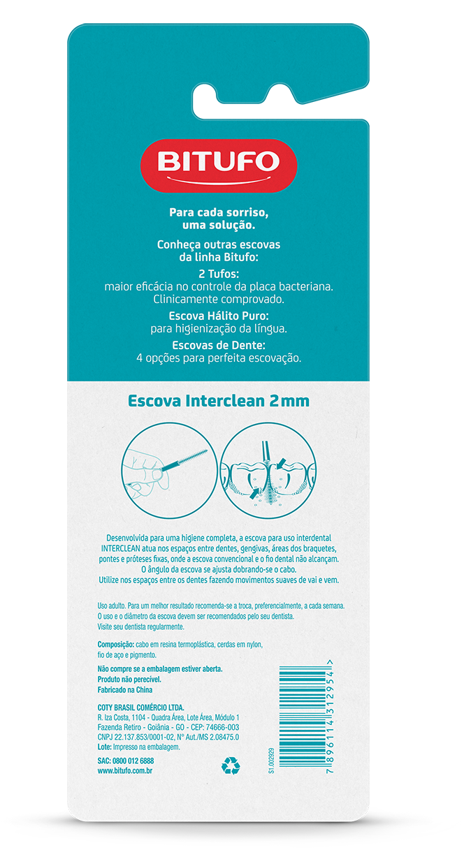 Bitufo - Bitufo Escova Interdental Ultrafina Ø 2mm